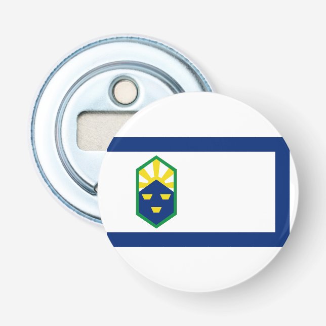 Flag of Colorado Springs, Colorado Bottle Opener (Front)