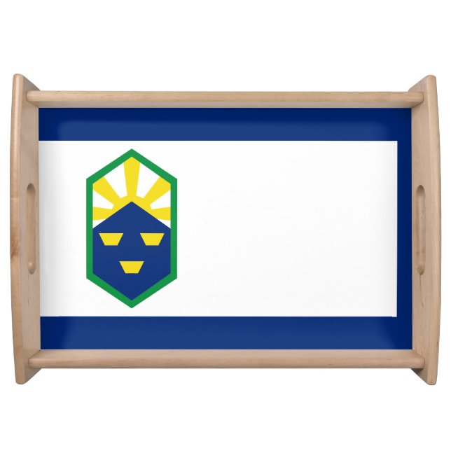 Flag of Colorado Springs, Colorado Serving Tray (Front)