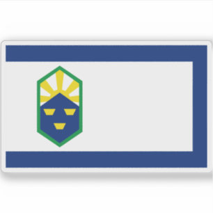 Flag of Colorado Springs, Colorado, USA Sticker