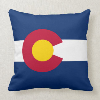 Flag of Colorado Throw Pillow