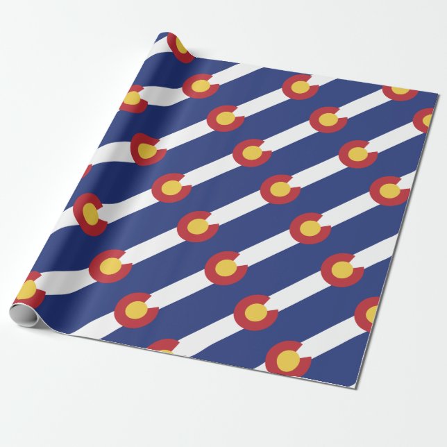 Flag of Colorado Wrapping Paper (Unrolled)