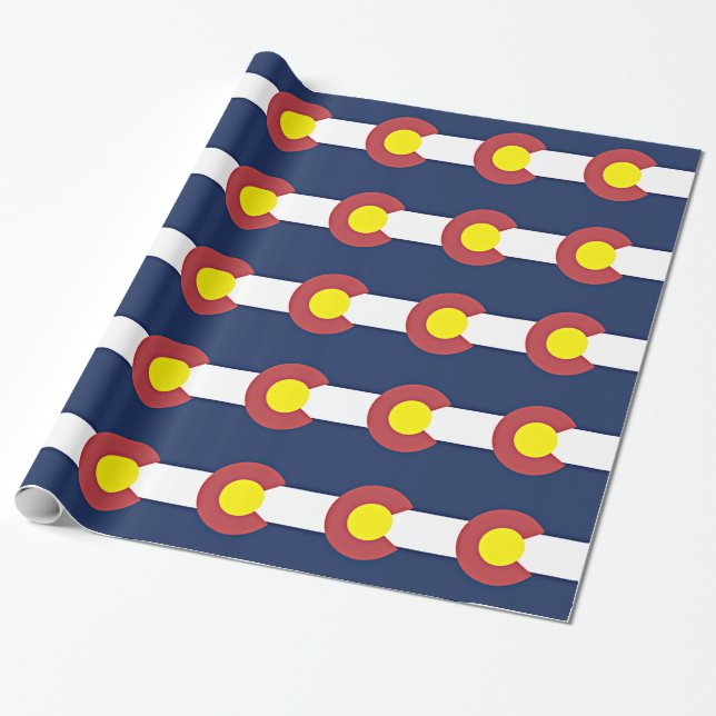 Flag of Colorado Wrapping Paper (Unrolled)