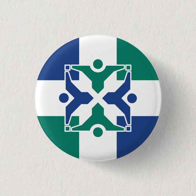 Flag of Columbia, Missouri Button (Front)