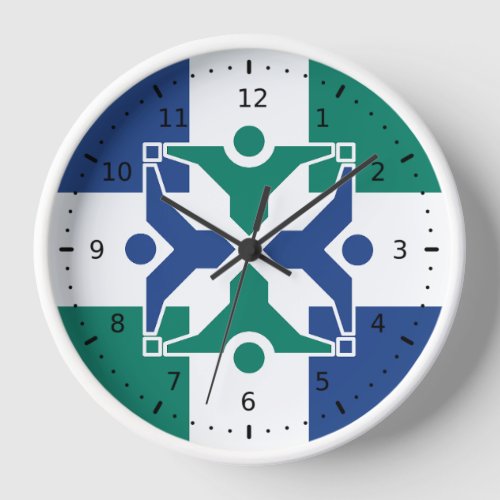 Flag of Columbia Missouri Clock