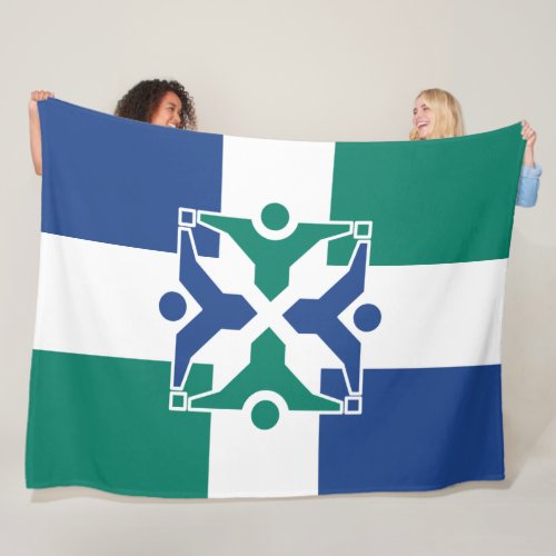 Flag of Columbia Missouri Fleece Blanket