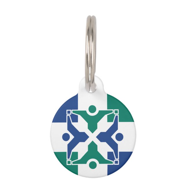 Flag of Columbia, Missouri Pet ID Tag (Front)