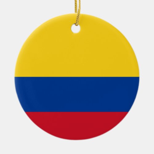 Flag of Columbia Republic of Colombia Ceramic Ornament