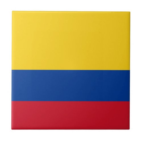 Flag of Columbia Republic of Colombia Tile