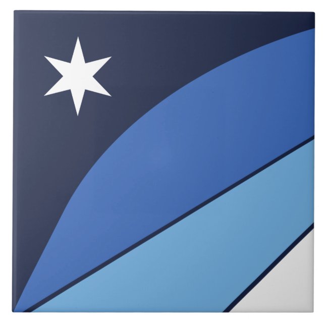 Flag of Columbia (South Carolina) Ceramic Tile (Front)
