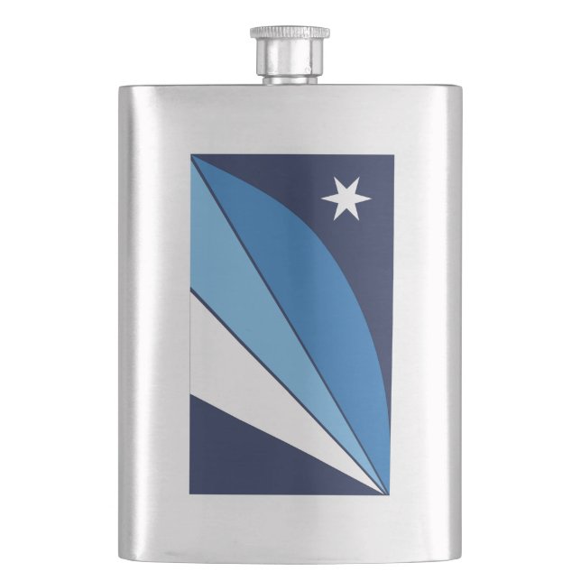 Flag of Columbia, South Carolina Flask (Front)