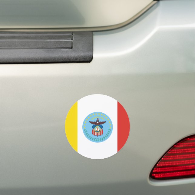 Flag of Columbus, Ohio Car Magnet (In Situ)