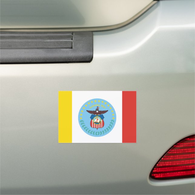 Flag of Columbus, Ohio Car Magnet (In Situ)