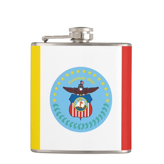 Flag of Columbus, Ohio Flask (Front)