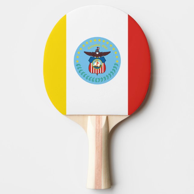 Flag of Columbus, Ohio Ping Pong Paddle (Front)