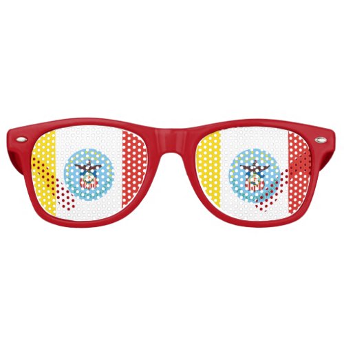 Flag of Columbus Ohio Retro Sunglasses