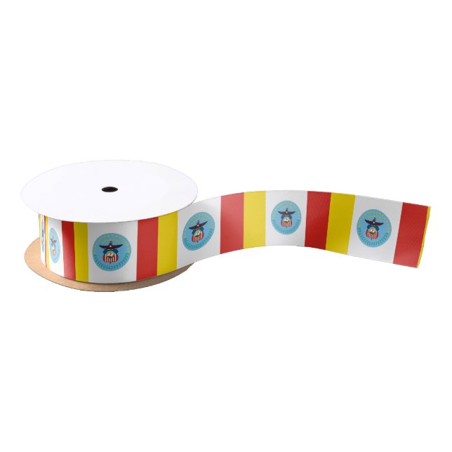 Flag of Columbus, Ohio Satin Ribbon (Spool)