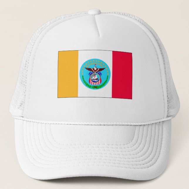 Flag of Columbus, Ohio Trucker Hat (Front)