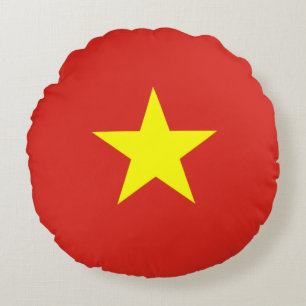 Flag of Communist Vietnam Round Pillow