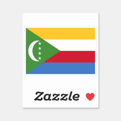 Flag of Comoros Sticker