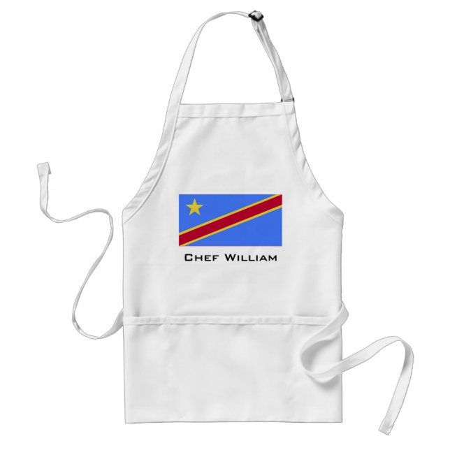 Flag of Congo Adult Apron (Front)