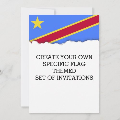 Flag of Congo Invitation