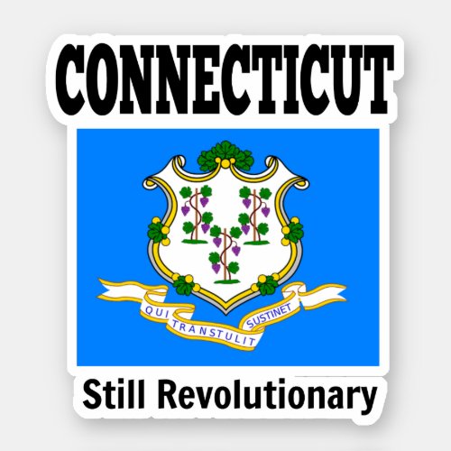 Flag of Connecticut United States Sticker