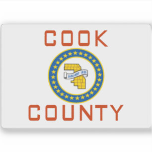 Flag of Cook County, Illinois , USA (1961–2022) Sticker