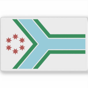 Flag of Cook County, Illinois, USA Sticker