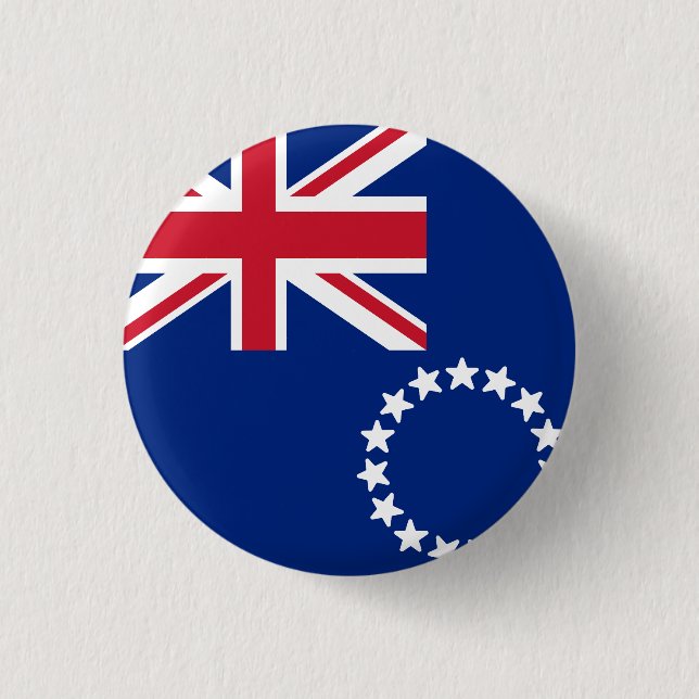 Flag of Cook Islands Button (Front)