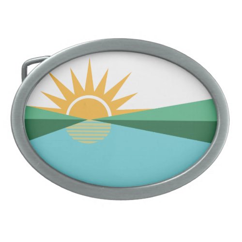 Flag of Coral Springs Florida Belt Buckle