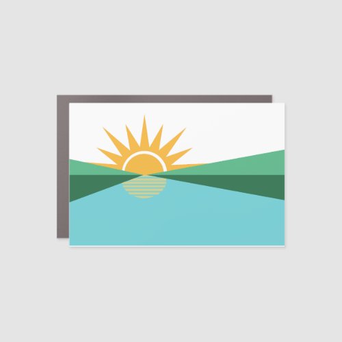 Flag of Coral Springs Florida Car Magnet