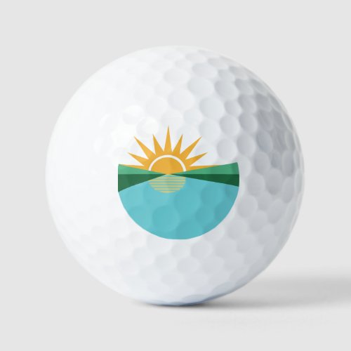 Flag of Coral Springs Florida Golf Balls