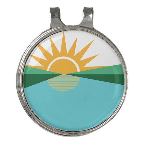 Flag of Coral Springs Florida Golf Hat Clip