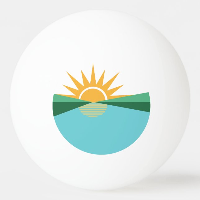 Flag of Coral Springs, Florida Ping Pong Ball (Front)