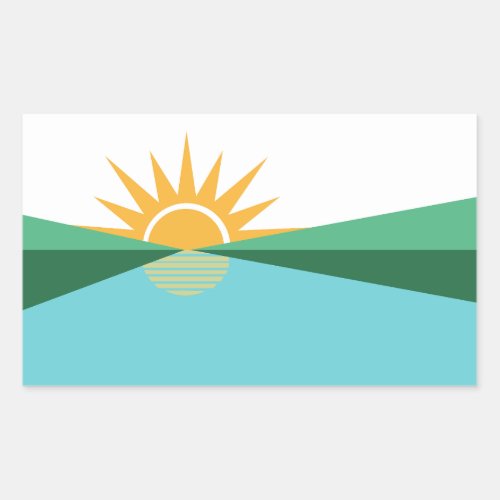 Flag of Coral Springs Florida Rectangular Sticker