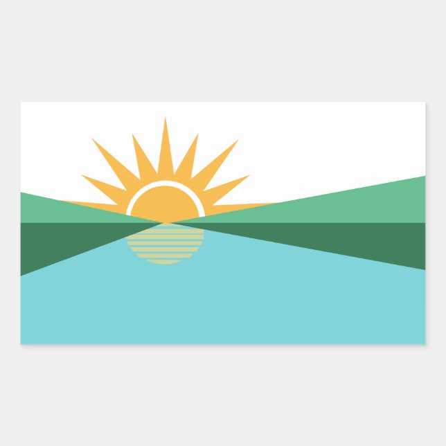 Flag of Coral Springs, Florida Rectangular Sticker (Front)