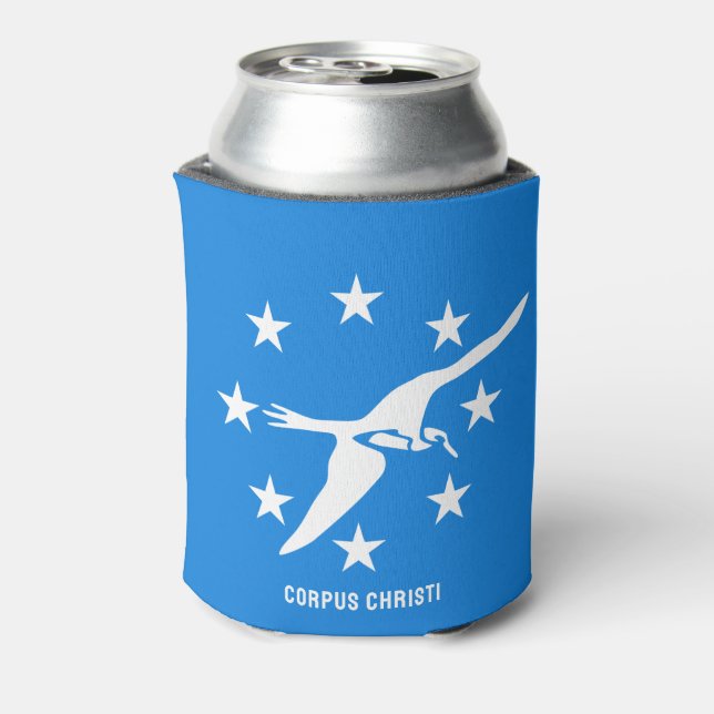 Flag of Corpus Christi, Texas Can Cooler (Can Back)