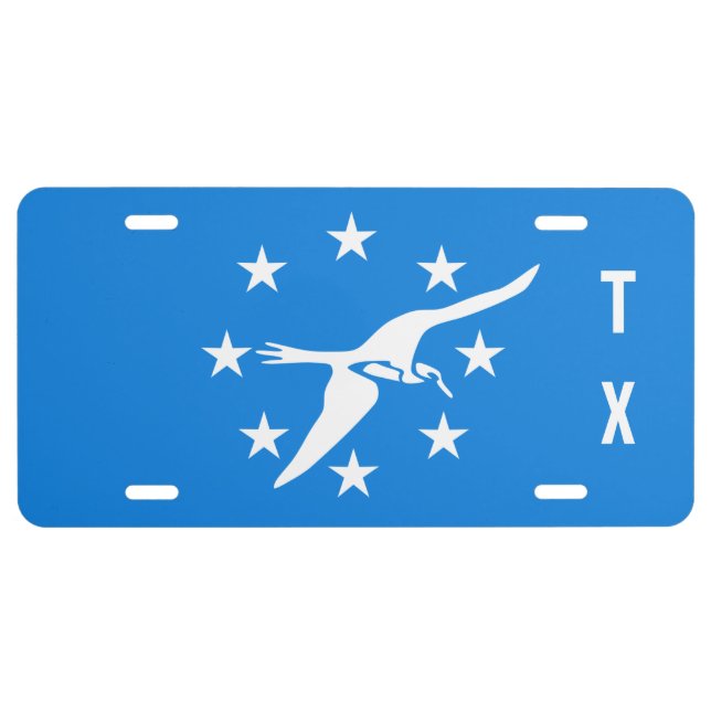 Flag of Corpus Christi, Texas License Plate (Front)