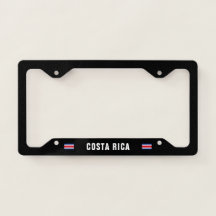 Flag of Costa Rica License Plate Frame