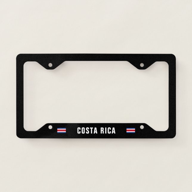 Flag of Costa Rica License Plate Frame (Front)