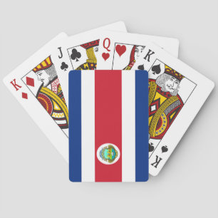 flag of Costa Rica Poker Cards