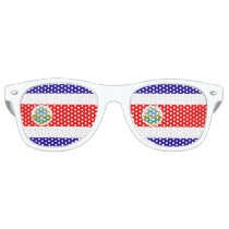 Flag of Costa Rica Retro Sunglasses Flag of Costa Rica Retro Sunglasses