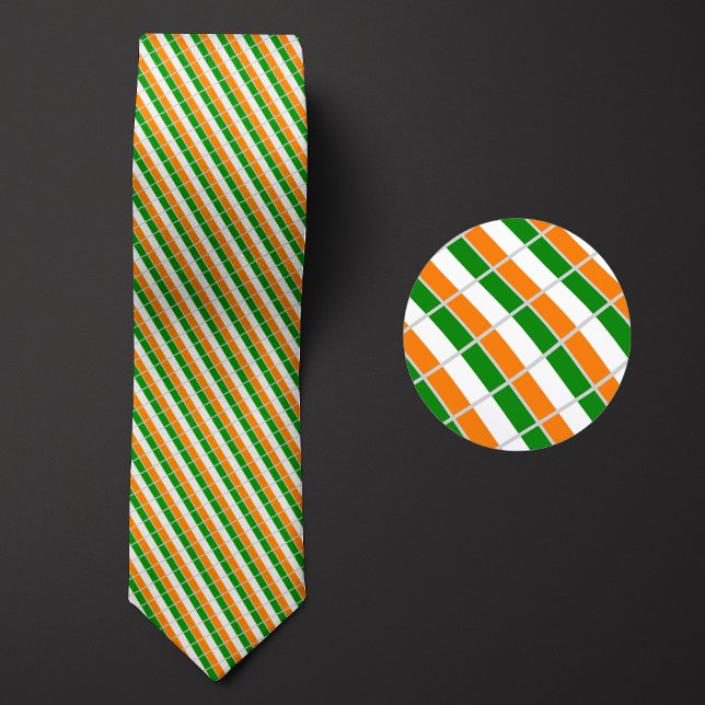Flag of Cote d'Ivoire Pattern Neck Tie (Creator Uploaded)