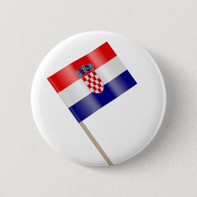 Flag of Croatia Button (Front)