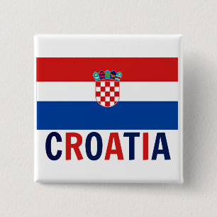 Flag of Croatia Button