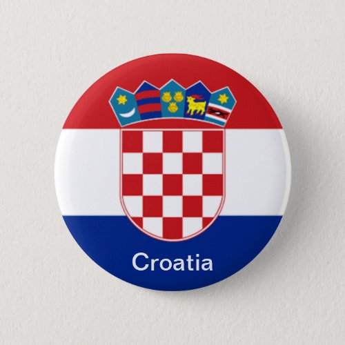 Flag of Croatia Button