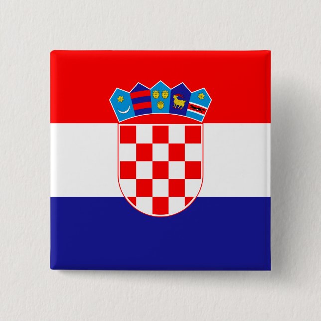 Flag of Croatia Button (Front)