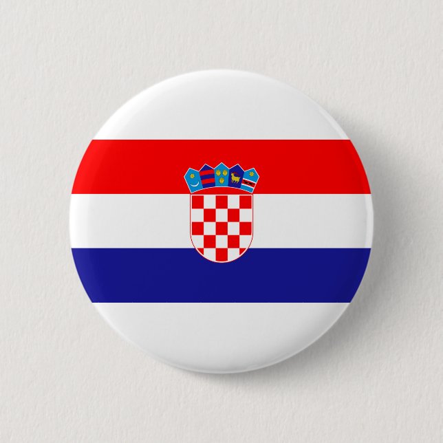 Flag of Croatia Button (Front)