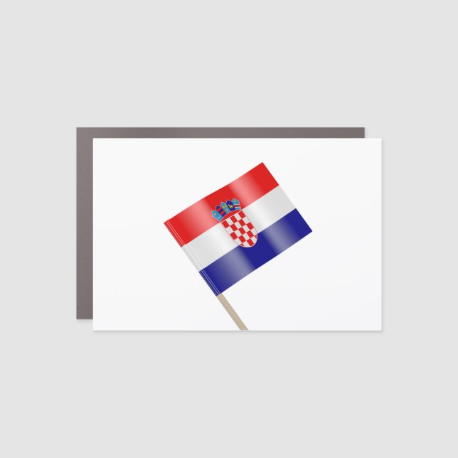 Flag of Croatia Car Magnet (Front)
