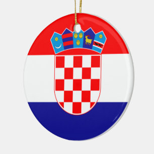 Flag of Croatia Ceramic Ornament